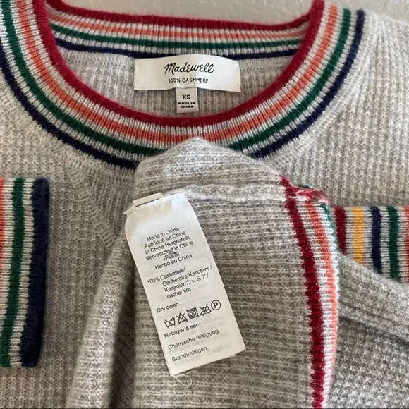 Madewell gray oversized Cashmere Sweater - Picture 8 of 11